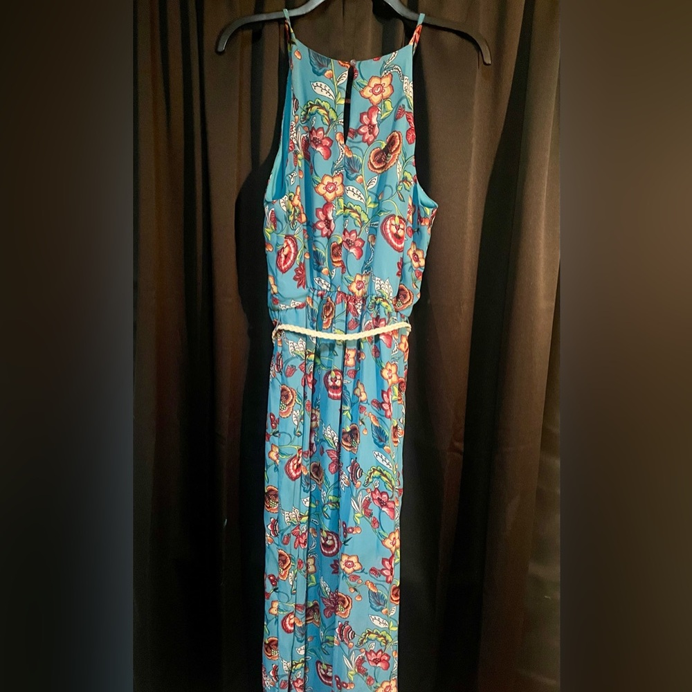 I.N. San Francisco Blue Floral Dress